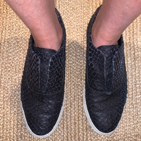 Vince Nelson Python-Embossed Slip On Sneaker - Picture 4 of 7